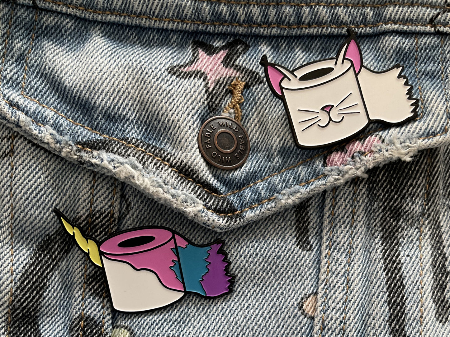 Toilet Paper Enamel Pin Blind Box image 3