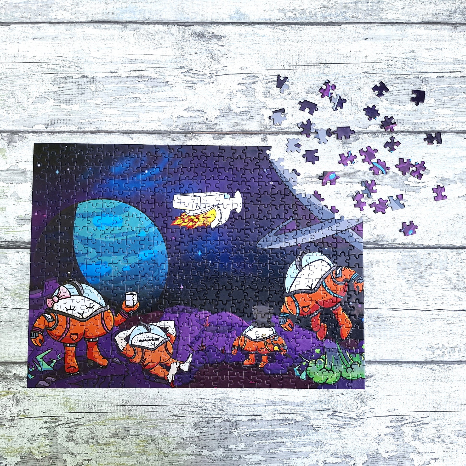 Butts in Space 500 Piece Puzzle image 3