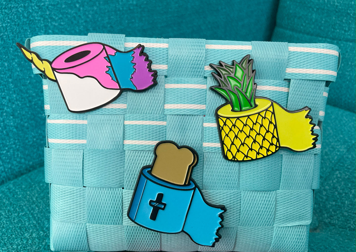 Toilet Paper Enamel Pin Blind Box image 1