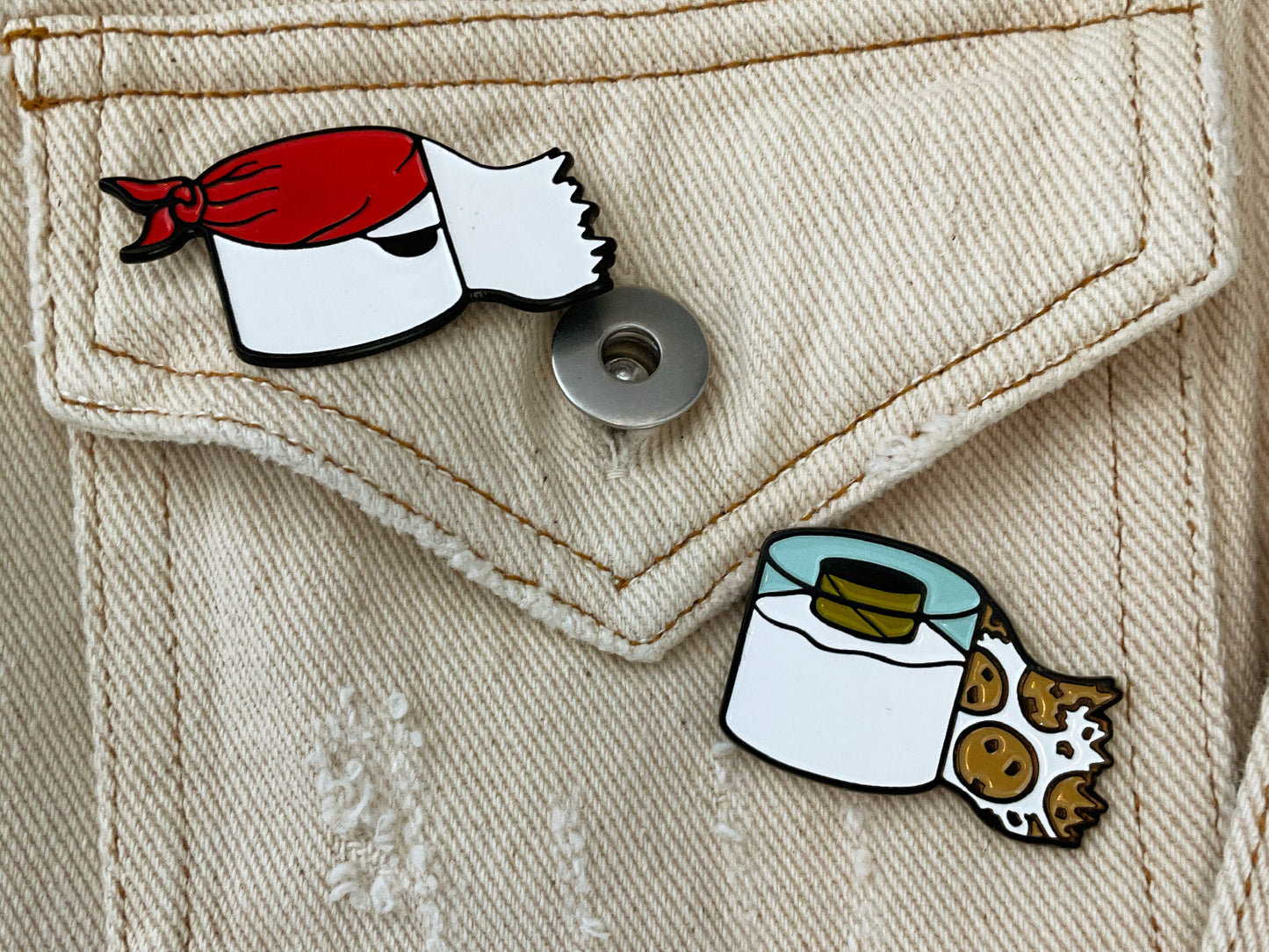 Toilet Paper Enamel Pin Blind Box image 2