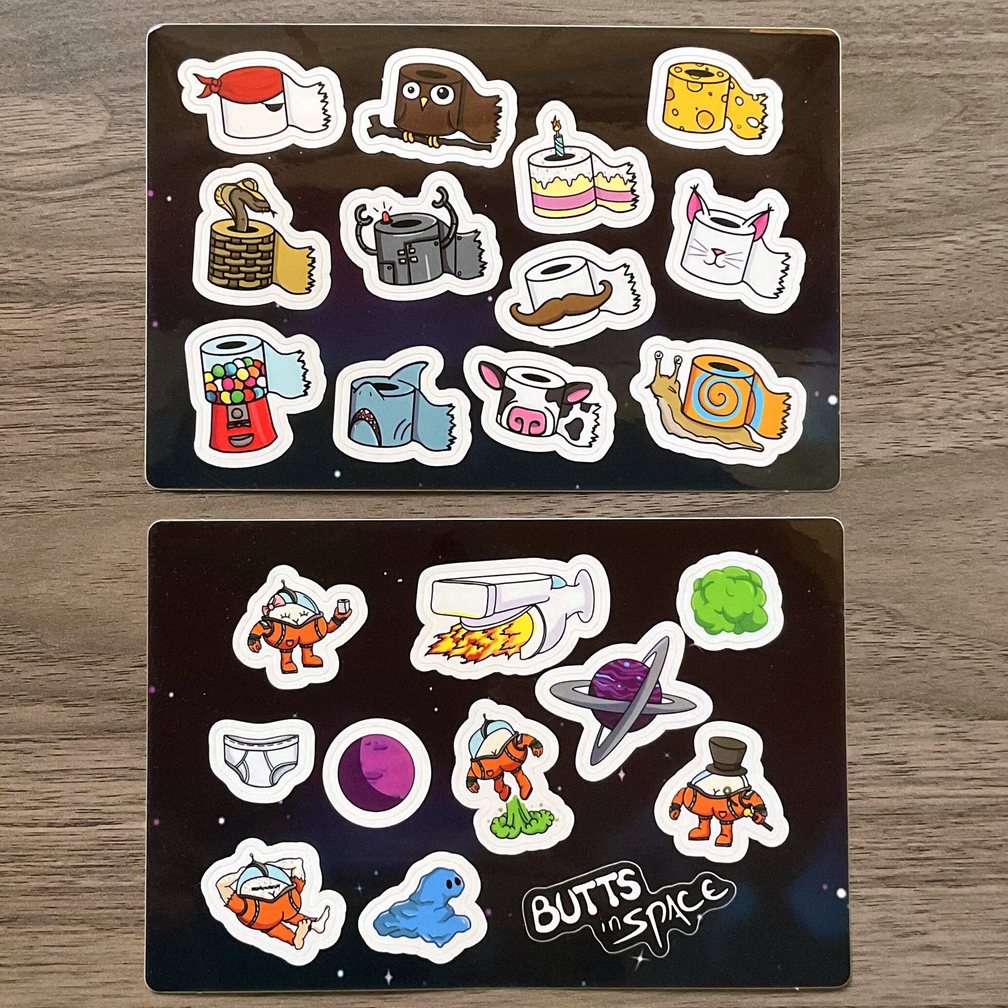 Butts in Space Sticker Sheets image 0