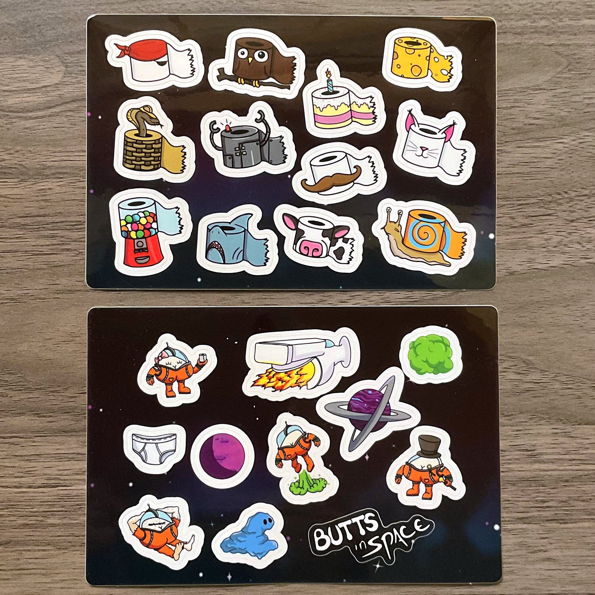 Butts in Space Sticker Sheets image 0
